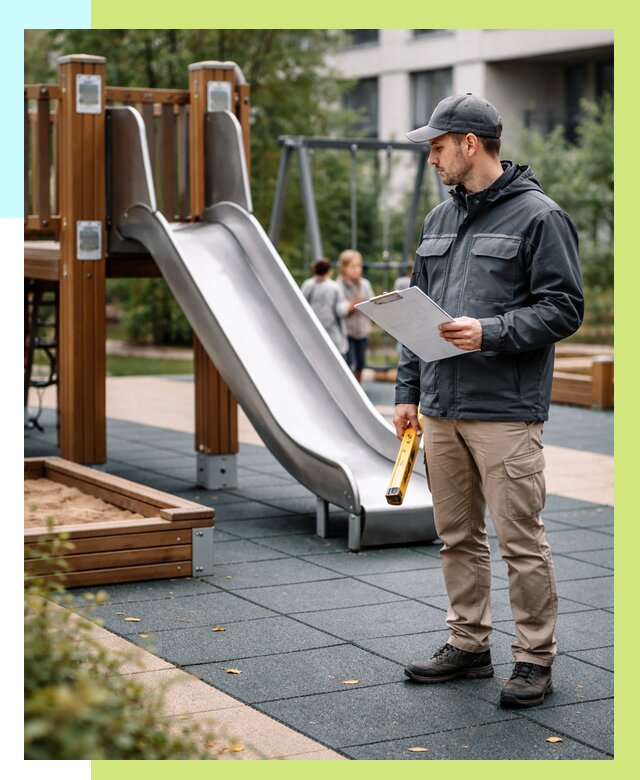 Сертификация детских площадок в Вичуге от 25398 р. | Алешин-Вчг