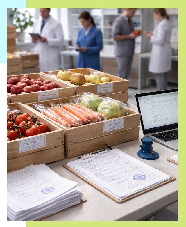 Сертификация овощей и фруктов в Вичуге от 8635 р. | Алешин-Вчг