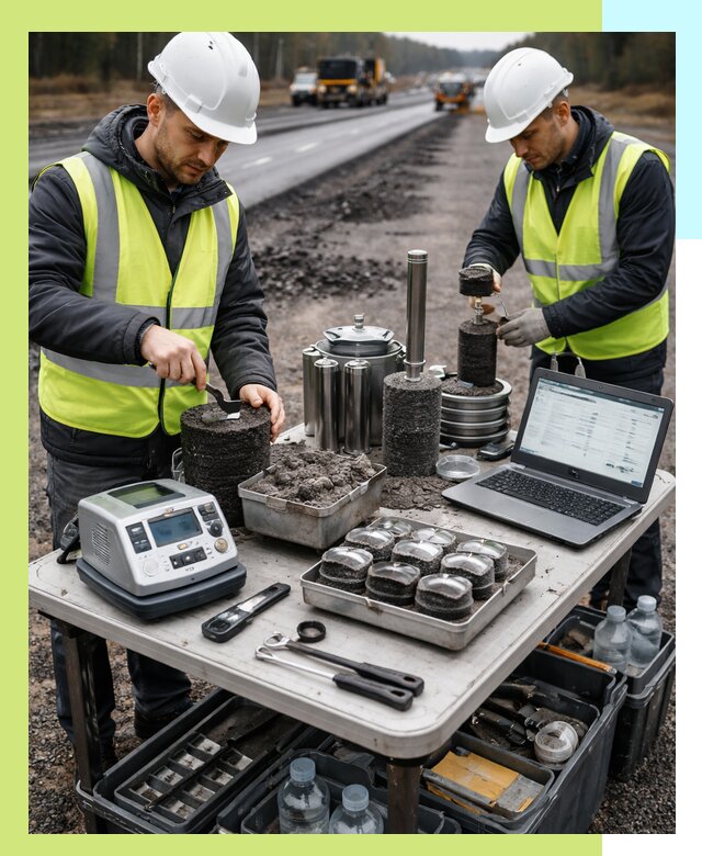 Сертификация асфальта: испытания и подтверждение в Вичуге