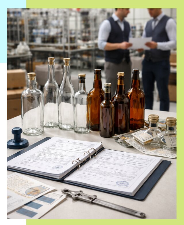 Сертификация стеклянных бутылок в Вичуге от 25398 р. | Алешин-Вчг