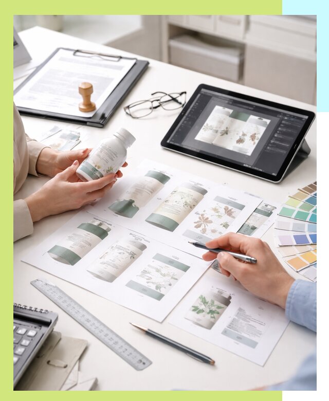 Профессиональная разработка дизайна и текста этикетки продукции в Вичуге