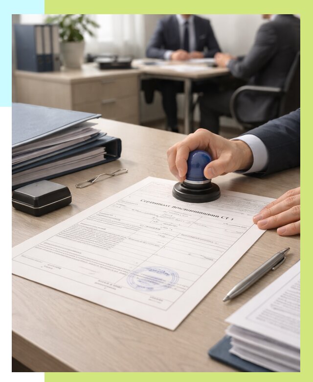 Сертификат происхождения СТ 1 в Вичуге от 4572 р. | Алешин-Вчг