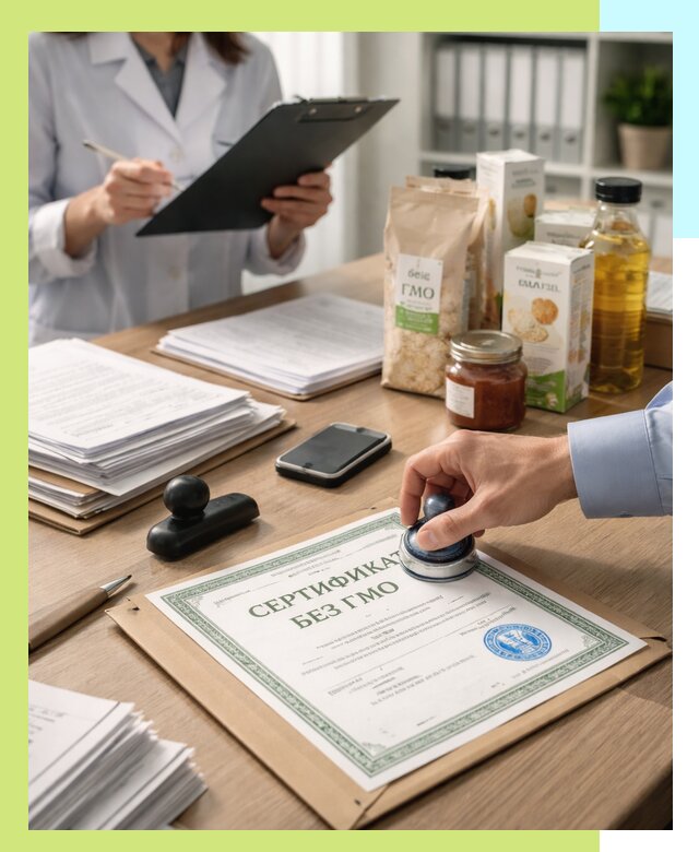 Получение сертификата Без ГМО для продукции в Вичуге