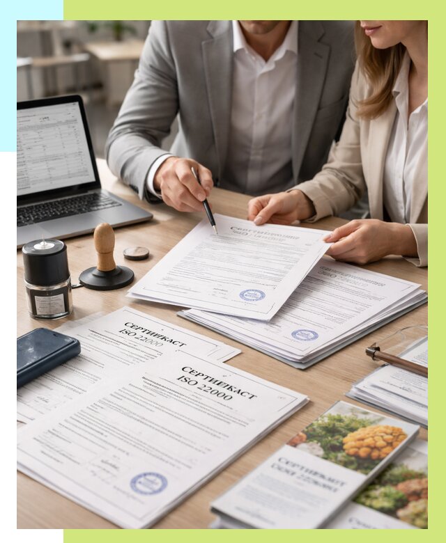 Сертификат ISO 22000 в Вичуге от 40636 р. под ключ | Алешин-Вчг