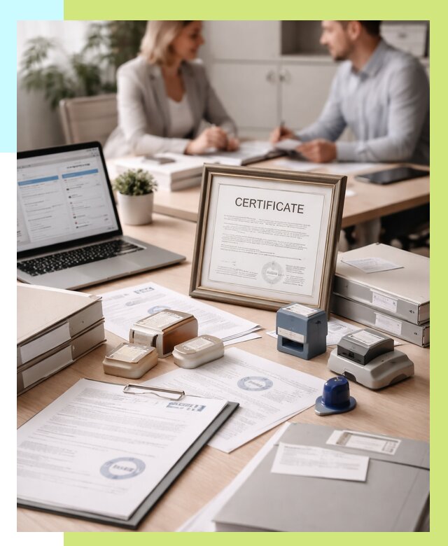 Сертификация компании в Вичуге от 45716 р. | Алешин-Вчг — заказ